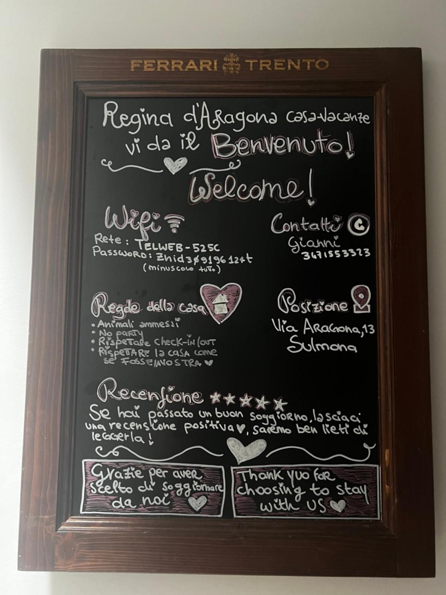 Regina D'Aragona Casa Vacanze Sulmona Exterior foto